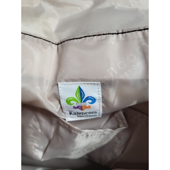 Kalencom New Orleans Faux Leather Distressed Tiger Print Diaper Bag Tote - Picture 3 of 12